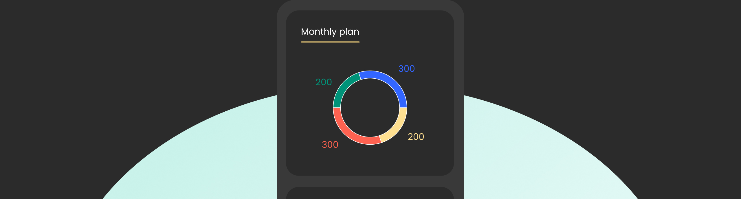 Monthly plan illustration